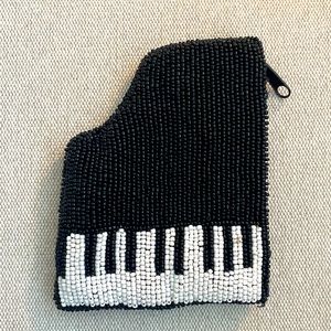 Beaded Sakura change purse